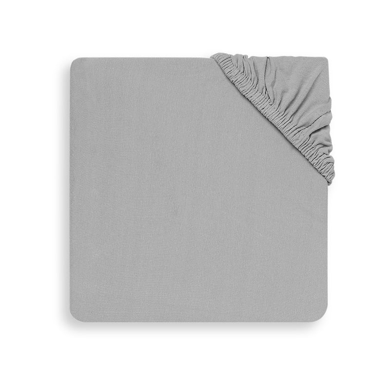 Slika za Jollein® Pamučna plahta Soft Grey 40/50 x 80/90 