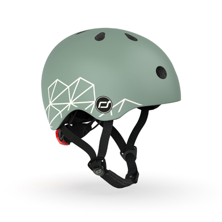 Scoot & Ride® Otroška čelada XXS-S (45-51cm) Green Lines