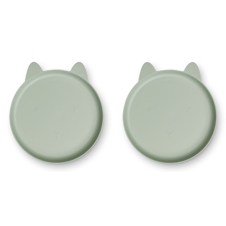 Slika Liewood® Komplet 2 krožnikov iz BIO plastike Mae Rabbit Dusty Mint