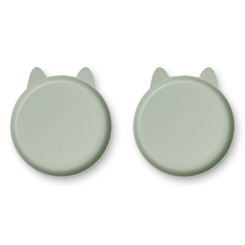 Liewood® Komplet 2 krožnikov iz BIO plastike Mae Rabbit Dusty Mint