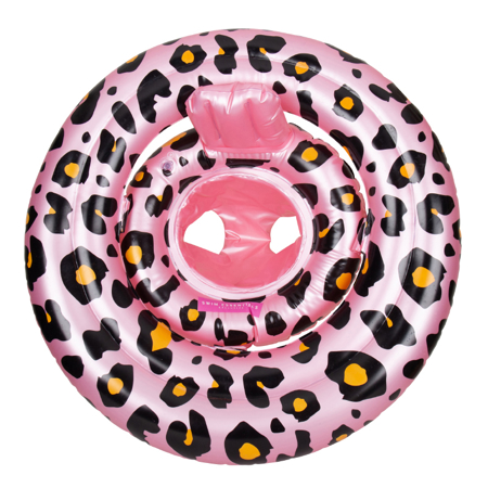 Swim Essentials® Otroški napihljiv obroč Rose Gold Leopard (0-1 L)