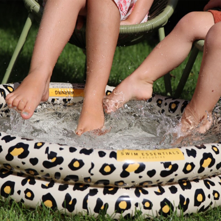 Swim Essentials® Otroški napihljiv bazen Beige Leopard 60cm