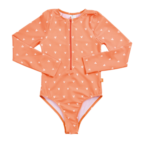 Swim Essentials® Otroške enodelne kopalke Orange Hearts