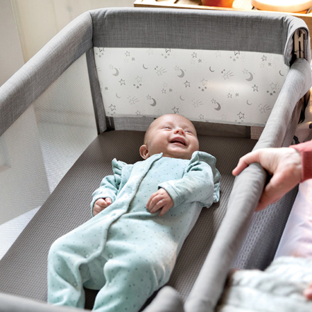 Picture of Joie® Bedside crib Roomie™ Grey Flannel