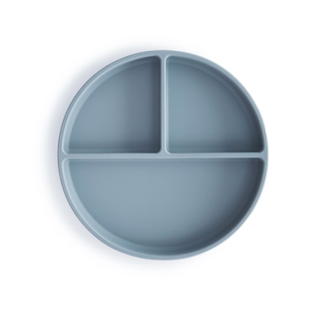 Slika Mushie® Silikonski krožnik z vakumskim dnom Powder Blue