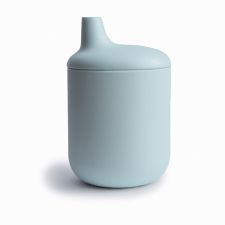 Slika Mushie® Silikonski kozarček Sippy Cup Powder blue