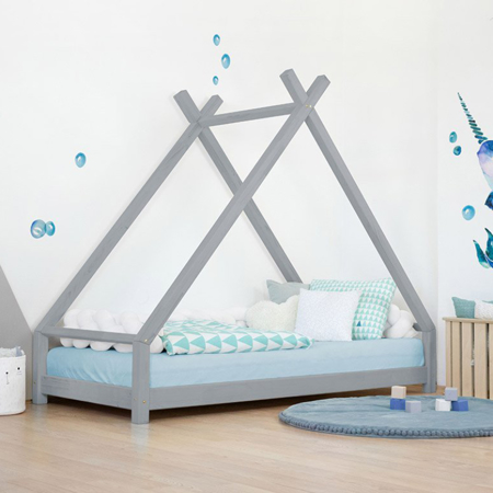 Slika Benlemi® Otroška postelja TAHUKA 200x90 Grey