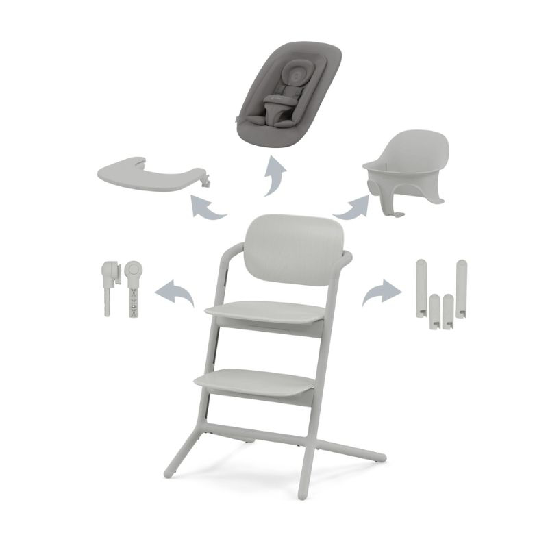 Cybex® Otroški stolček za hranjenje Lemo 4v1 - Suede Grey