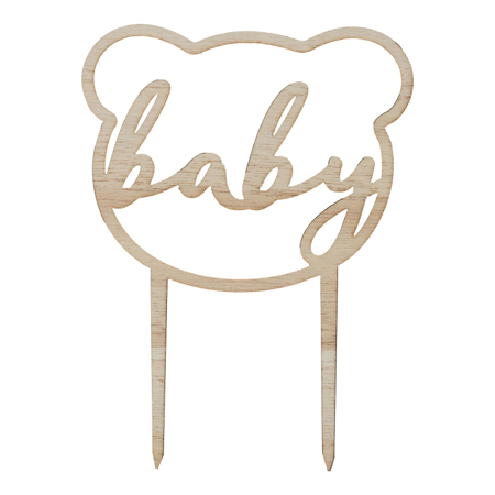 Ginger Ray® Leseni okrasek za torto Teddy Bear Baby
