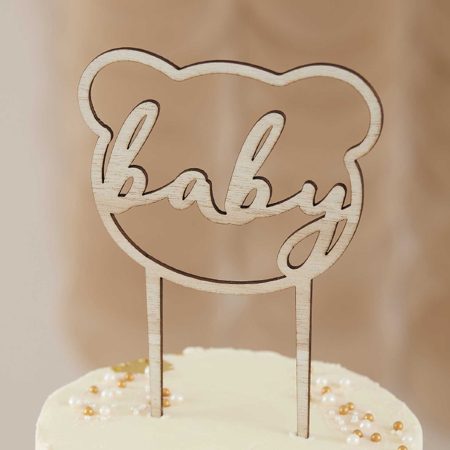 Slika Ginger Ray® Leseni okrasek za torto Teddy Bear Baby