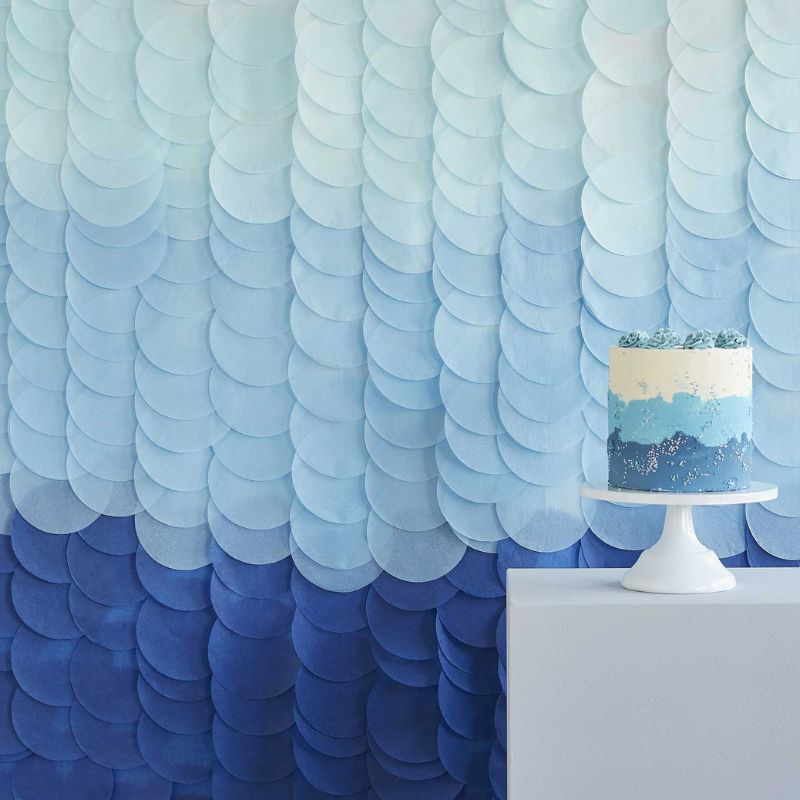 Slika za Ginger Ray® Trake za pozadinu Blue Ombre