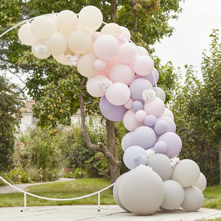 Slika Ginger Ray® Lok iz balonov Luxe Pink, Lilac & Grey