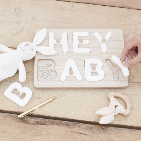 Ginger Ray® Lesene puzzle Hey Baby