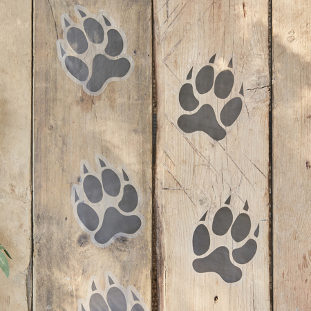 Ginger Ray® Nalepke Animal Pawprint Floor Stickers