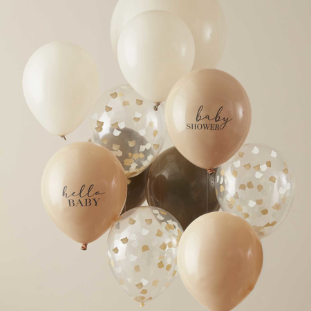 Slika Ginger Ray® Baloni s konfeti Baby Shower 11 kosov