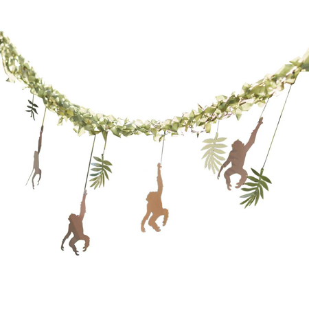 Ginger Ray® Viseča dekoracija Monkey & Leaf Jungle
