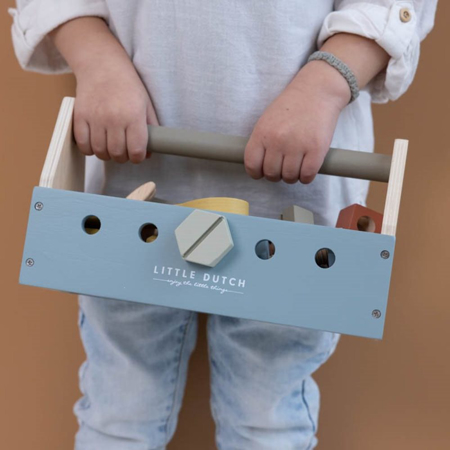 Slika za Little Dutch® Drvena kutija s alatom Blue 