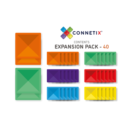 Connetix® Magnetne ploščice Expansion Pack 40-delni