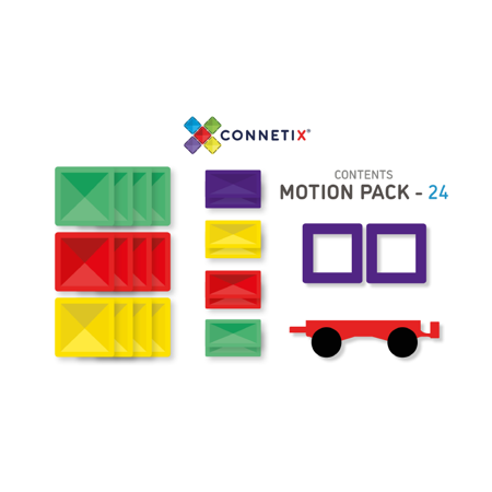Connetix® Magnetne ploščice Motion Pack 24-delni
