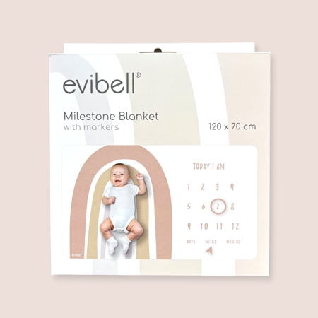 Evibell® Milestone odejica za beleženje spominov Blush
