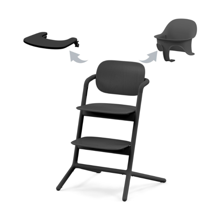 Slika Cybex® Otroški stolček za hranjenje Lemo 3v1 - Black