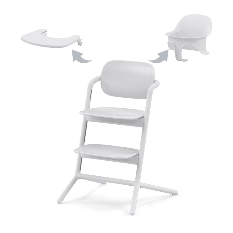 Cybex® Otroški stolček za hranjenje Lemo 3v1 White