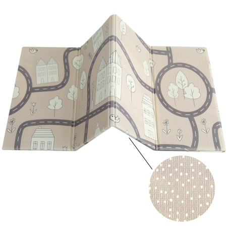 Picture of Evibell® Foldable Play Mat 150x190 Dots/City Sand