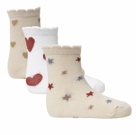 Slika Konges Sløjd® Otroške nogavice 3 kosi Heart/Aisuru/Star (15-16)