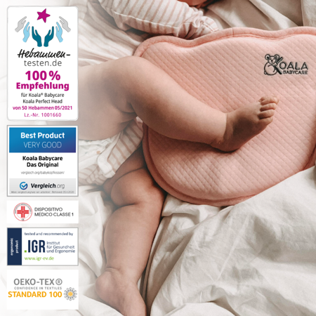 Slika za Koala Babycare® Alat za prevenciju zavaljene glavice Perfect Head AIR Pink