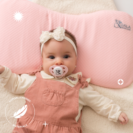 Immagine di Koala Babycare® Cuscino per testa piatta Perfect Head Maxi Rosa