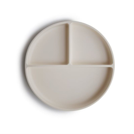 Slika Mushie® Silikonski krožnik z vakumskim dnom Ivory