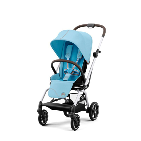Slika Cybex® Otroški voziček Eezy S Twist PLUS 2 (0-22kg) Silver Frame Beach Blue