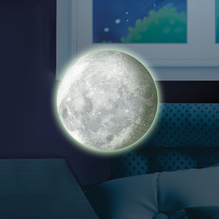 Buki® Dekorativna stenska nalepka Glow in the dark Moon
