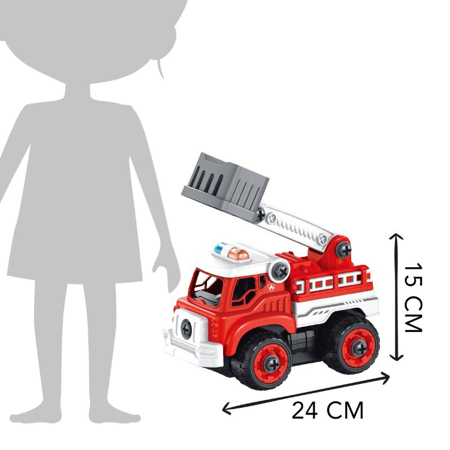 Buki® Set za sestavljanje vozila na daljinsko upravljanje Fire Truck