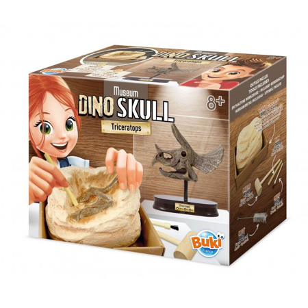 Buki® Set za izkopavanje lobanje Dino Museum Triceratops