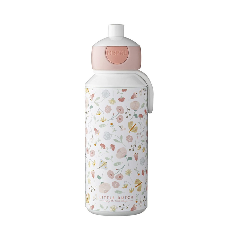 Little Dutch® Steklenička za pitje pop-up Flowers & Butterflies