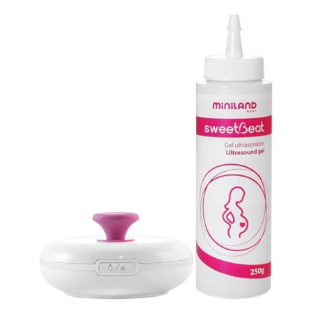 Miniland® Naprava za poslušanje srčnega utripa Sweetbeat + Gel za ultrazvok 250ml
