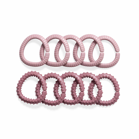 Slika Sebra® Set 10 vsestranskih obročev Blossom Pink