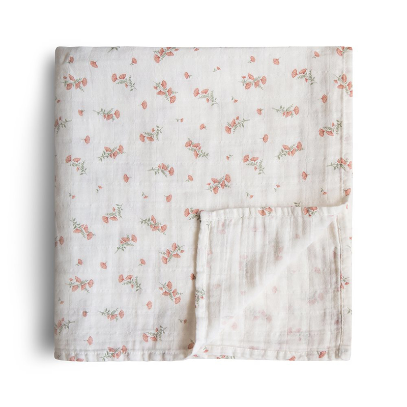 Slika za Mushie® Tetra pelene Pink Flowers 120x120 