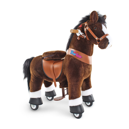 Slika PonyCycle® Konjiček na kolesih - Chocolate Brown with White Hoof (3-5L)