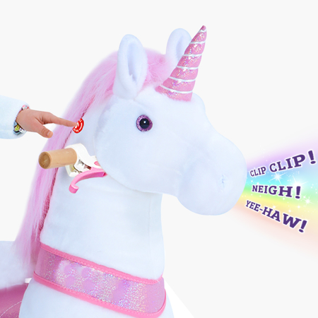 PonyCycle® Konjiček na kolesih - Pink Unicorn (3-5L)
