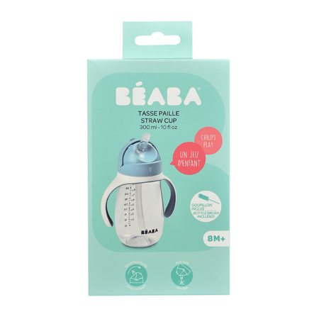 Beaba® Steklenička s slamico 300ml Windy Blue