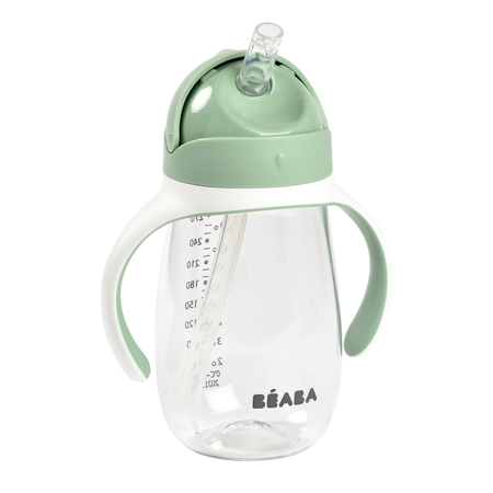 Slika Beaba® Steklenička s slamico 300ml Sage Green