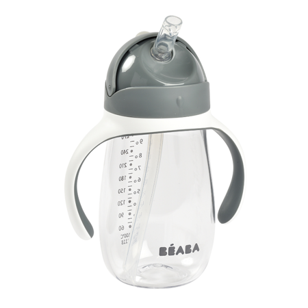 Beaba® Steklenička s slamico 300ml Mineral Grey