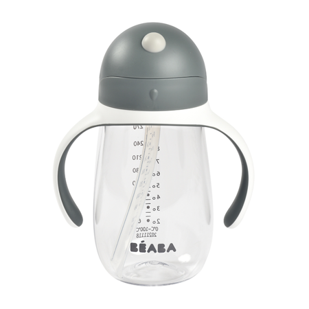 Beaba® Steklenička s slamico 300ml Mineral Grey