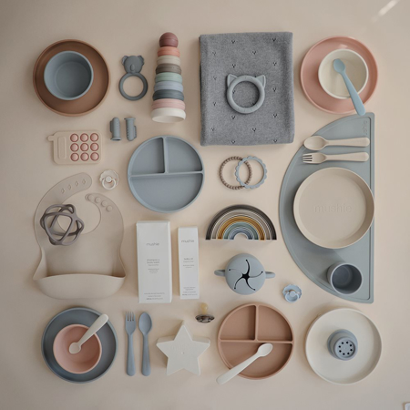 Picture of Mushie® Classic Silicone Plate - Blush