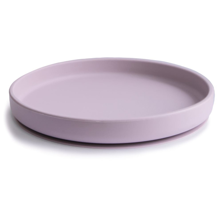 Mushie® Silikonski krožnik z vakumskim dnom Soft Lilac