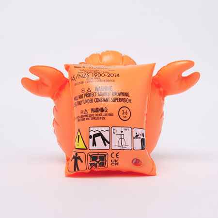 SunnyLife® Otroški rokavčki Sonny the Sea Creature Neon Orange
