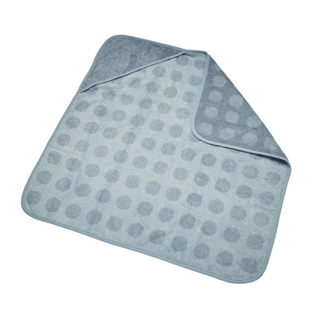 Slika Leander® Bombažna brisača s kapuco Blueberry 80x80