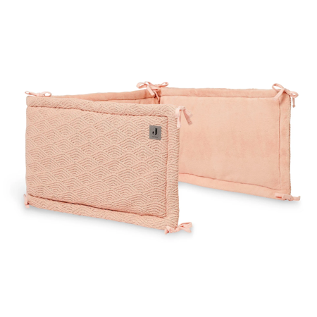 Slika Jollein® Obroba za posteljico River Knit 180x35 Pale Pink